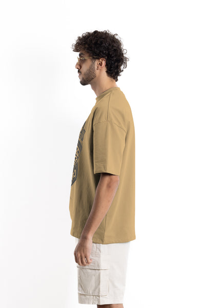 PRINTED COTTON BLEND T-SHIRT