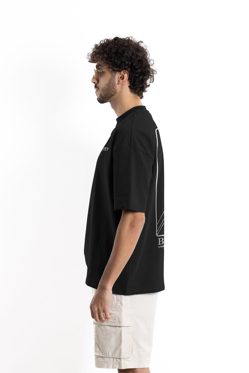 MIDWEIGHT COTTON BLEND PRINTED T-SHIRT