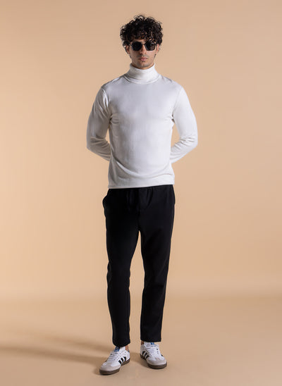 FINE KNIT TURTLE NECK SWEATER