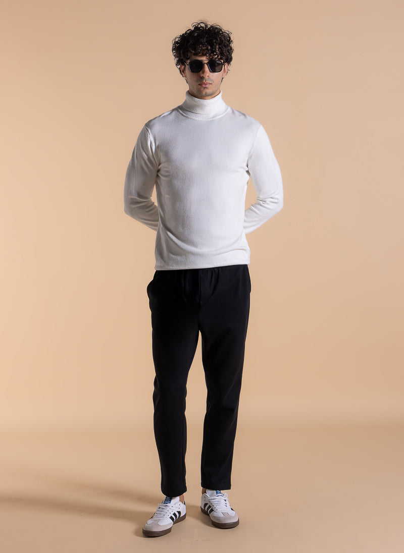 FINE KNIT TURTLE NECK SWEATER