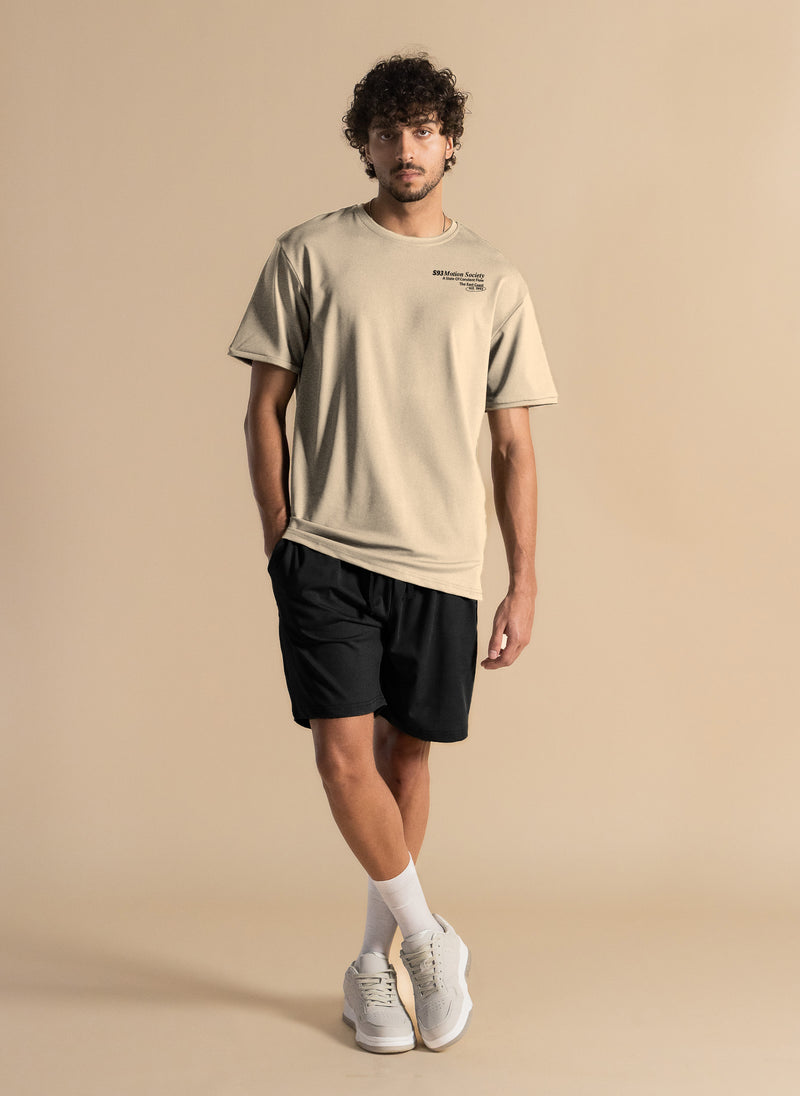 SOFT JERSEY SLOGAN PRINTED T-SHIRT