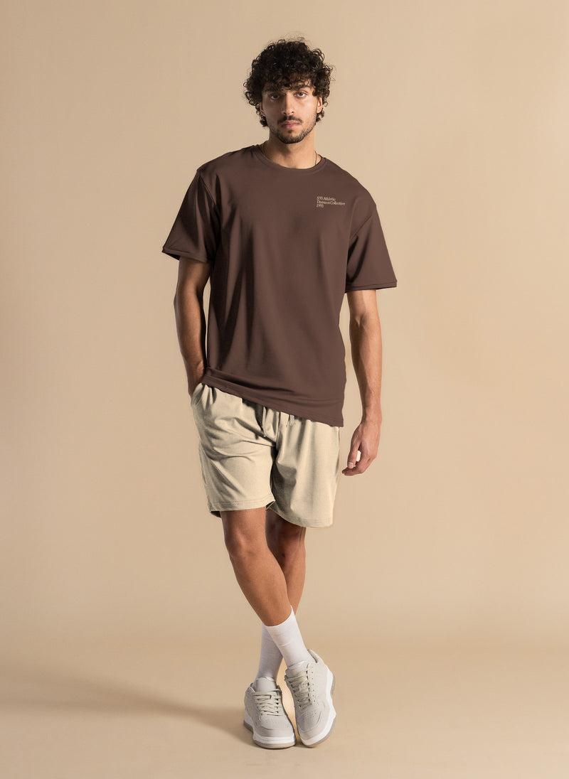 SOFT JERSEY SLOGAN PRINTED T-SHIRT