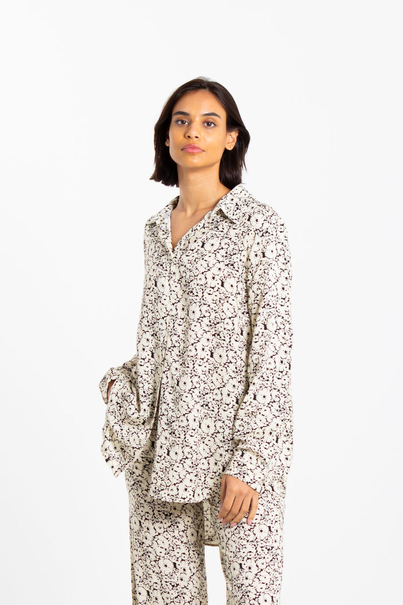 FLOWING PRINTED SHIRT SET