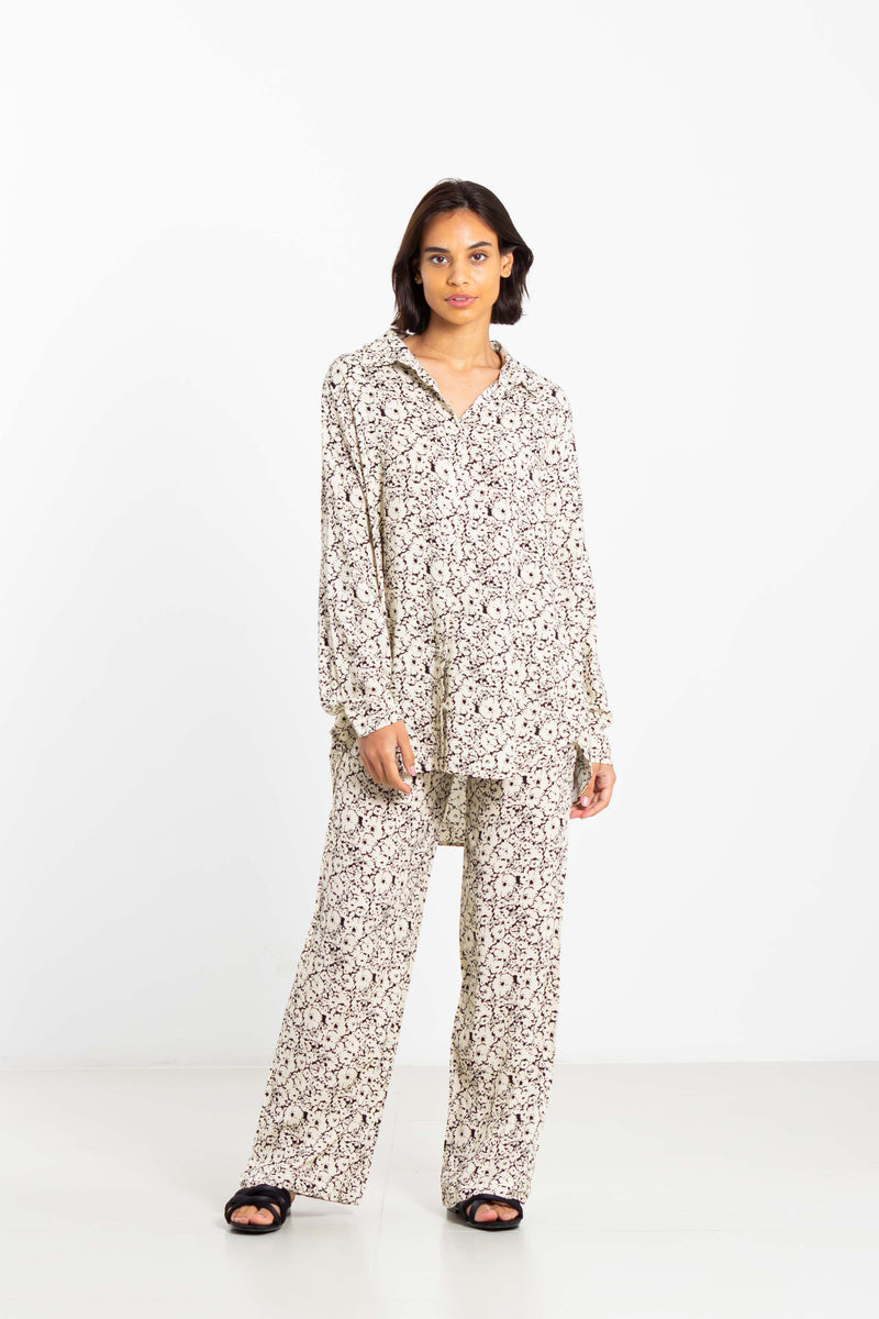FLOWING PRINTED SHIRT SET