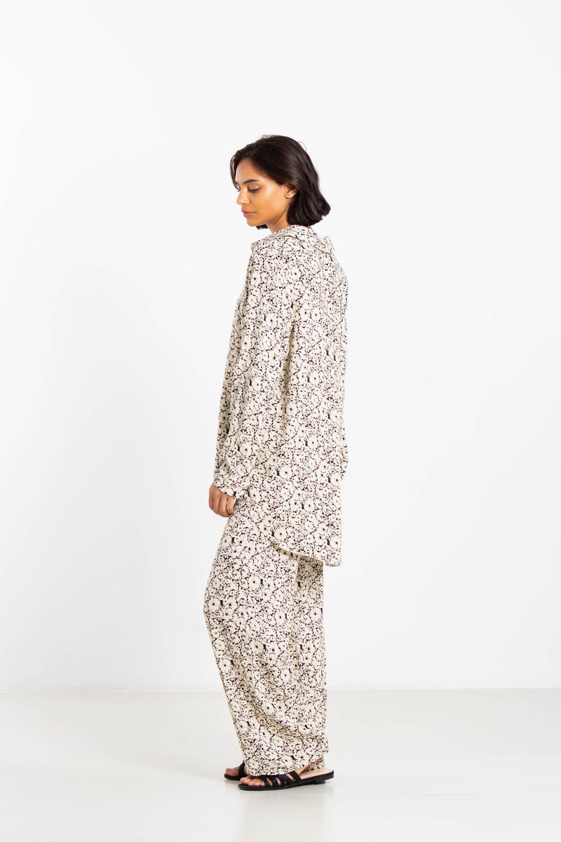 FLOWING PRINTED SHIRT SET
