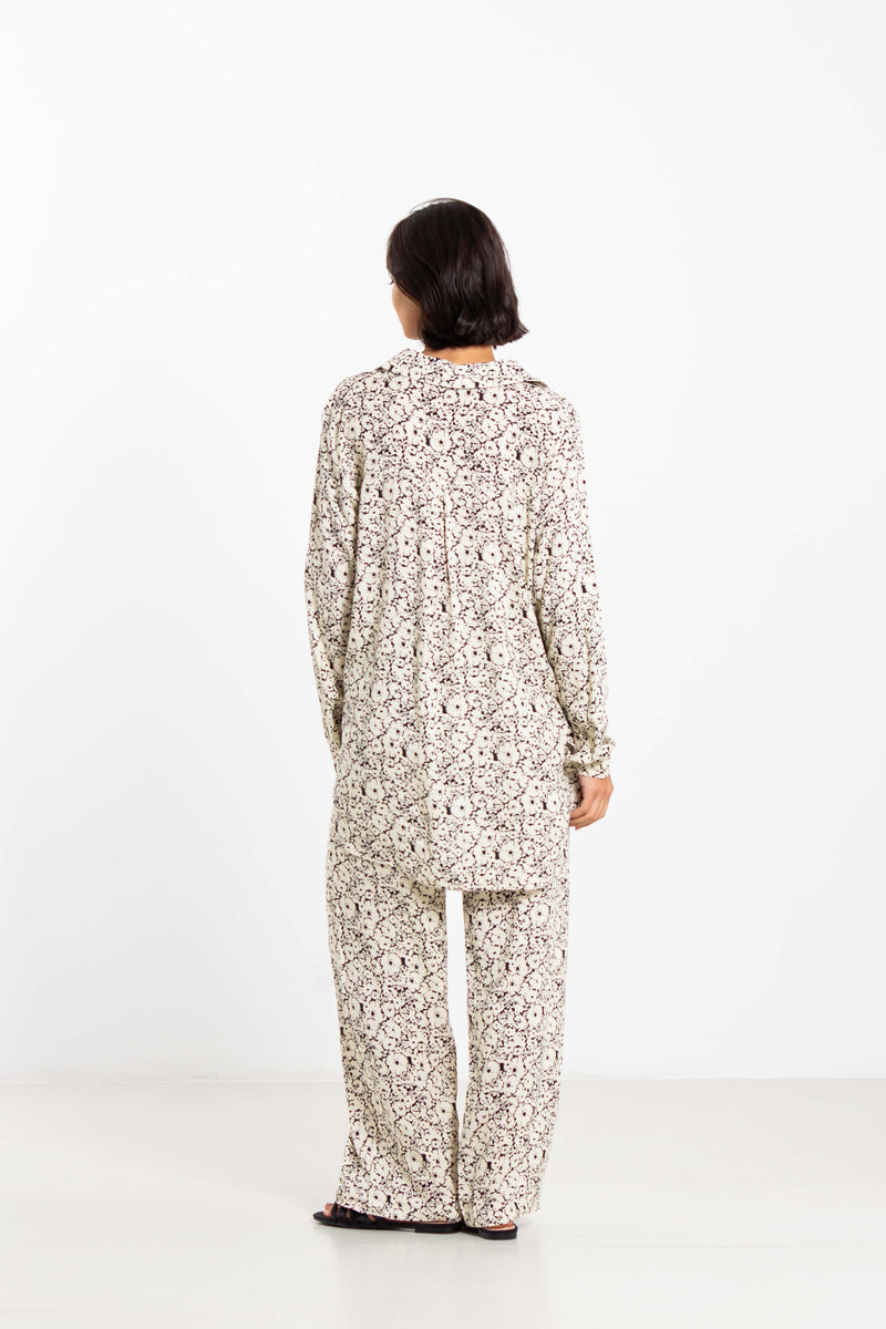 FLOWING PRINTED SHIRT SET