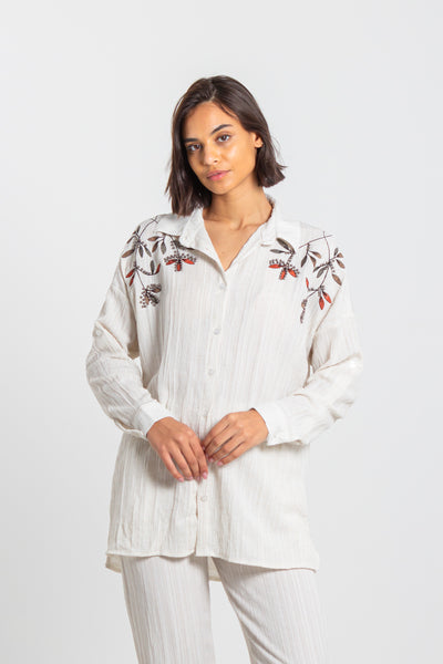 EMBROIDERED TEXTURED SET
