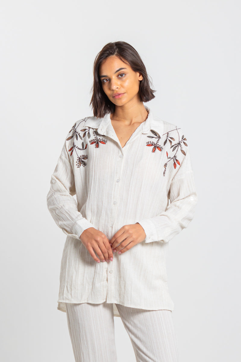 EMBROIDERED TEXTURED SET