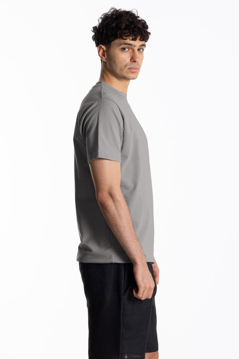 COTTON BLEND SLIM T-SHIRT