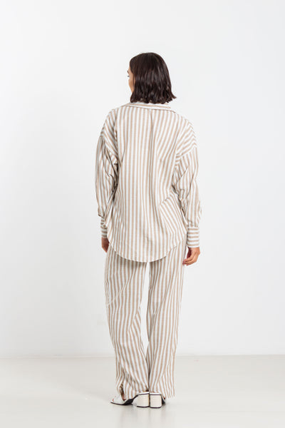 STRIPED SHIRT SET