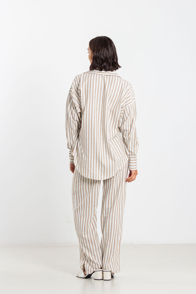 STRIPED SHIRT SET