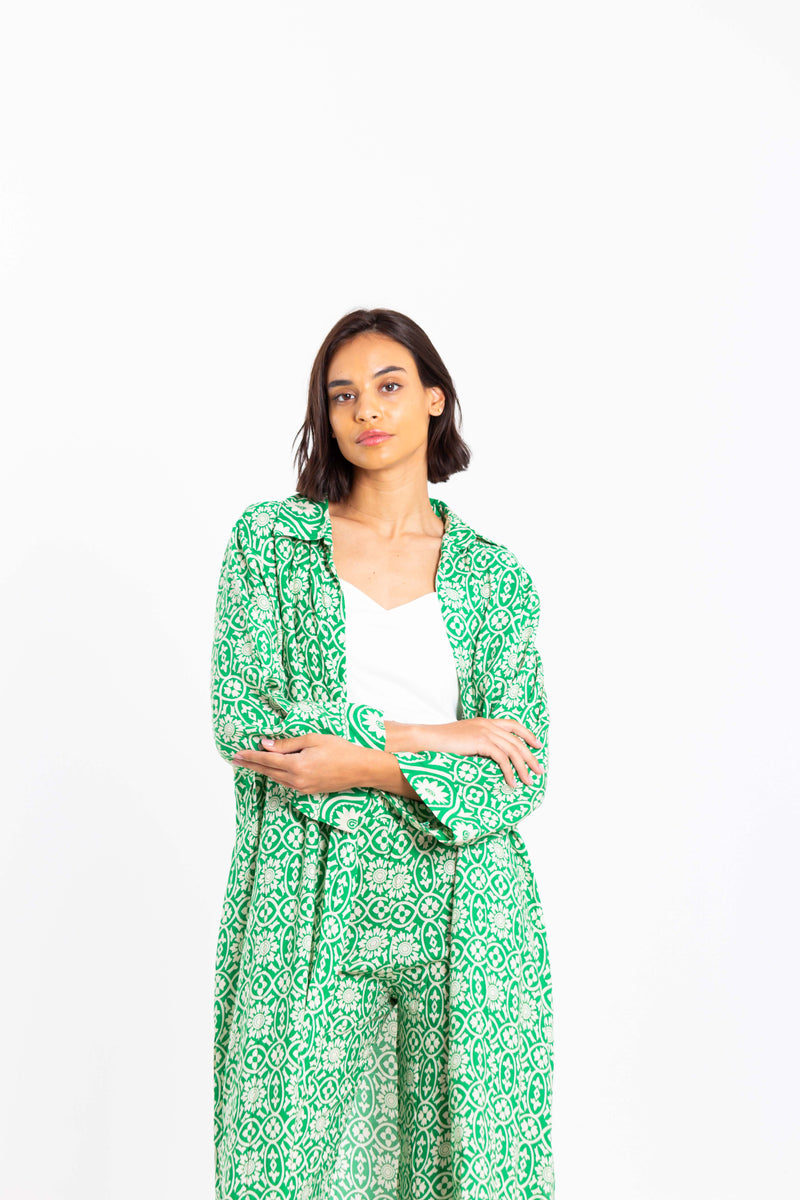 PRINTED SHIRT SET