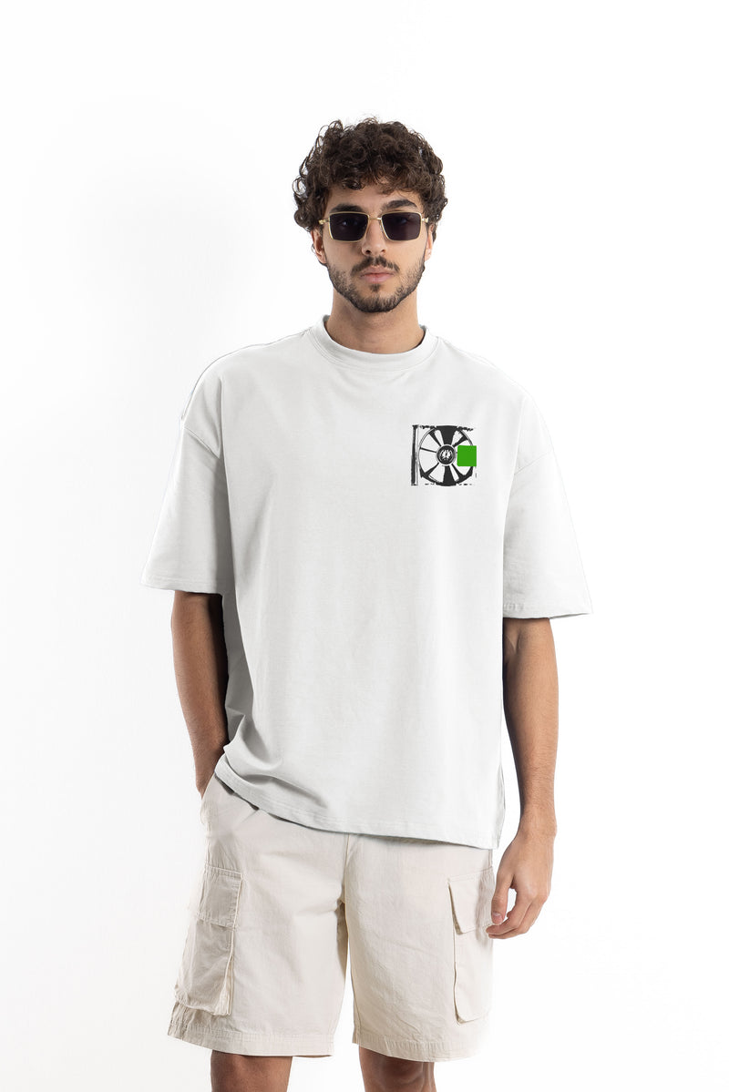 COTTON BLEND PRINTED T-SHIRT