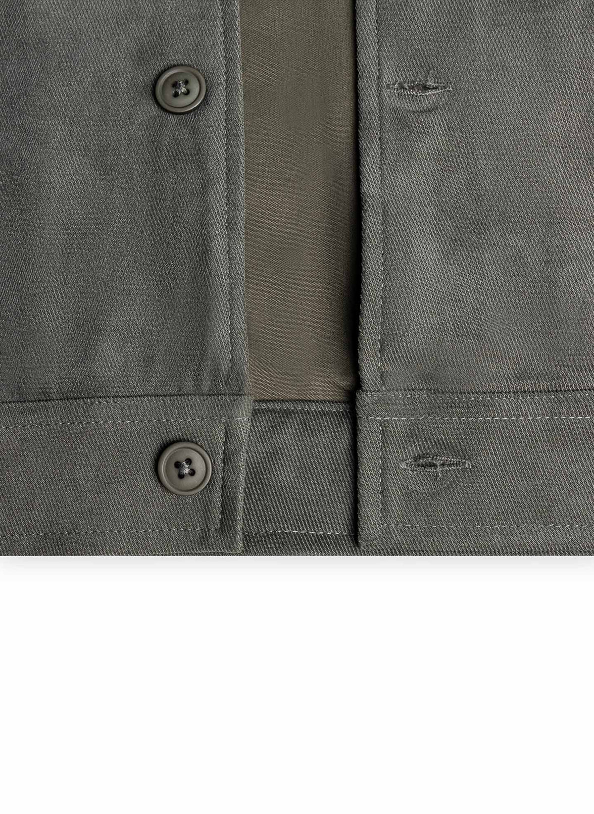 FAUX SUEDE BUTTON JACKET SET