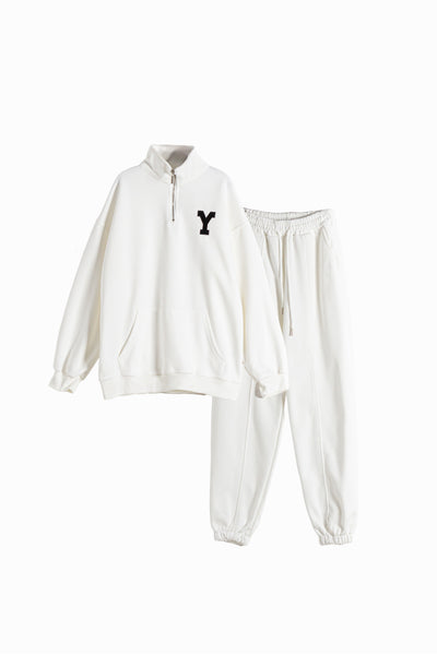 EMBROIDERED SWEATSHIRT SET