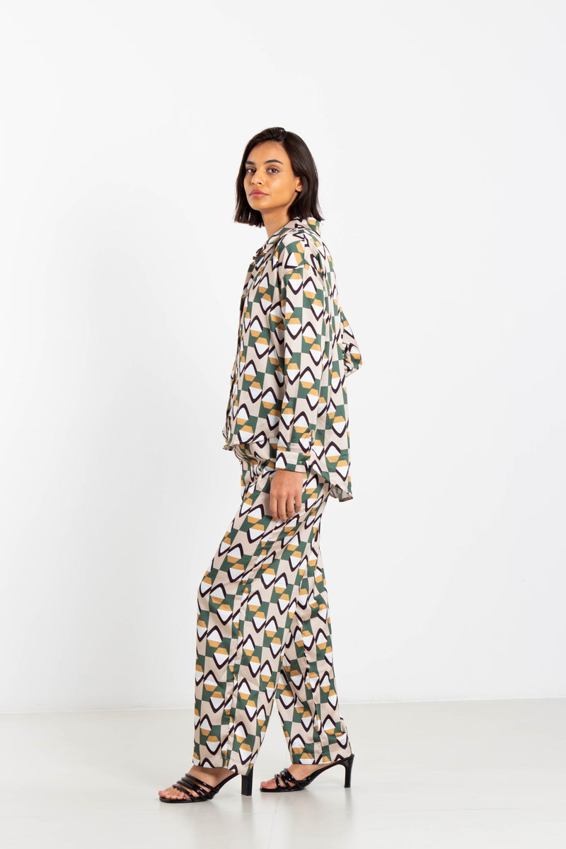 PRINTED SHIRT SET