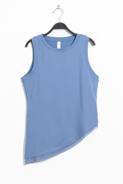 ASYMMETRICAL CUT SOFT TANK TOP