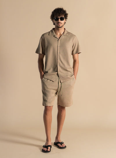 TEXTURED SHIRT SET
