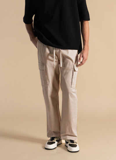 RELAXED FIT CARGO TROUSERS