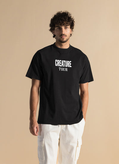 WASHED CONTRAST PRINTED T-SHIRT