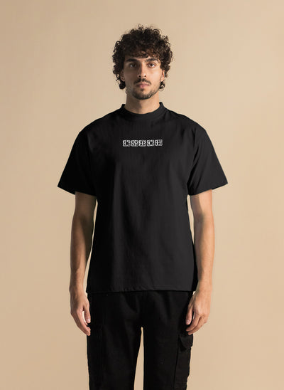 CONTRAST PRINTED COTTON T-SHIRT