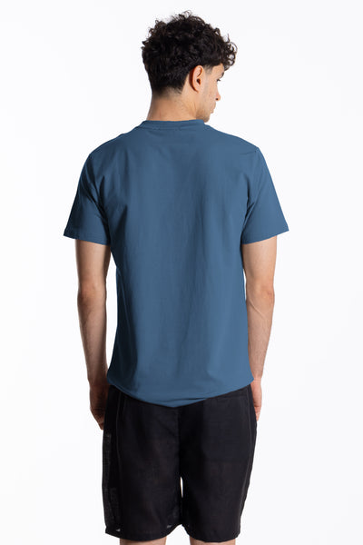 COTTON BLEND PRINTED SLIM T-SHIRT