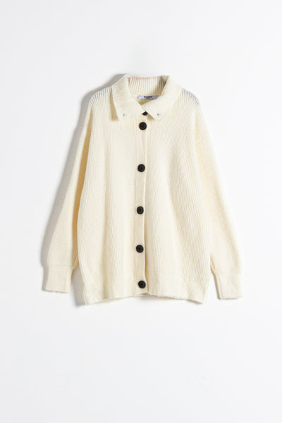 BUTTONED KNIT CARDIGAN