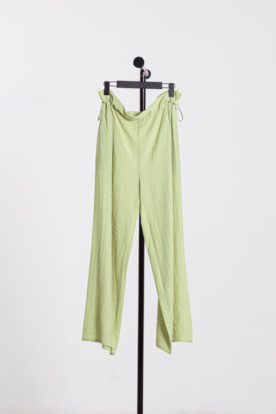 JOGGER WAIST LINEN TROUSERS