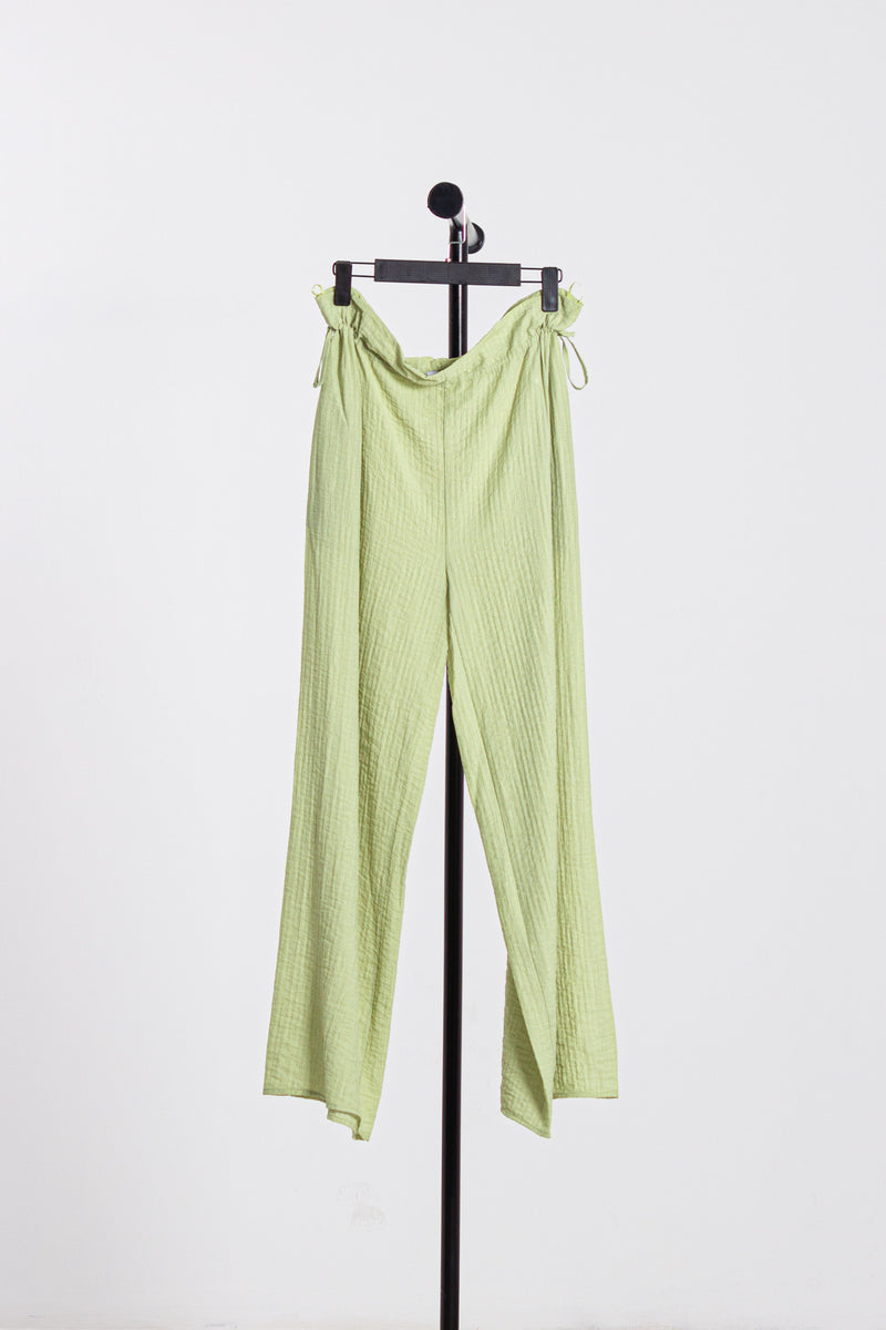 JOGGER WAIST LINEN TROUSERS