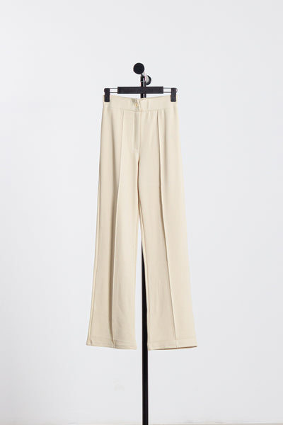 STRAIGHT PLEATED TROUSERS