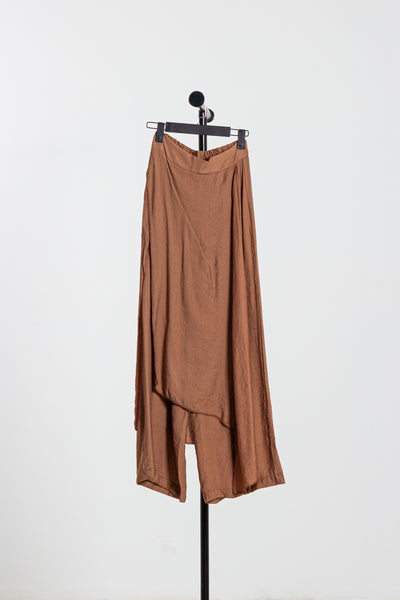 FLOWY LINEN BLEND TROUSERS