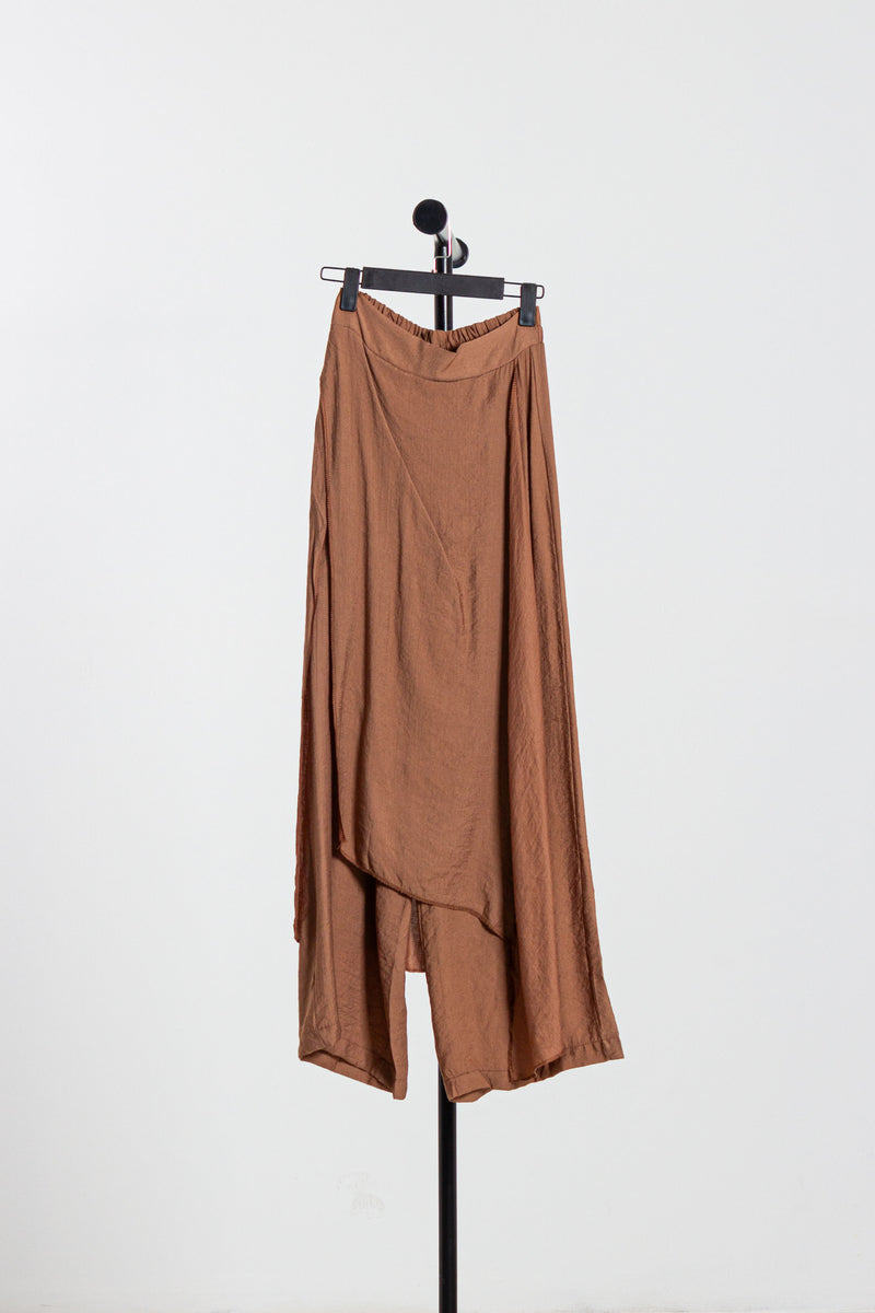 FLOWY LINEN BLEND TROUSERS