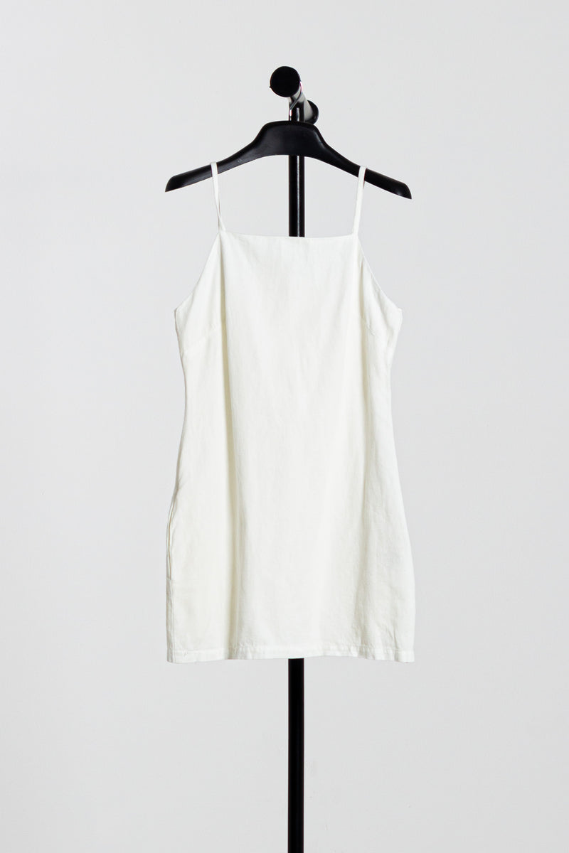LINEN BLEND SHORT DRESS