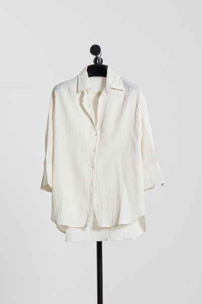 TEXTURED OVERSIZED SHIRT