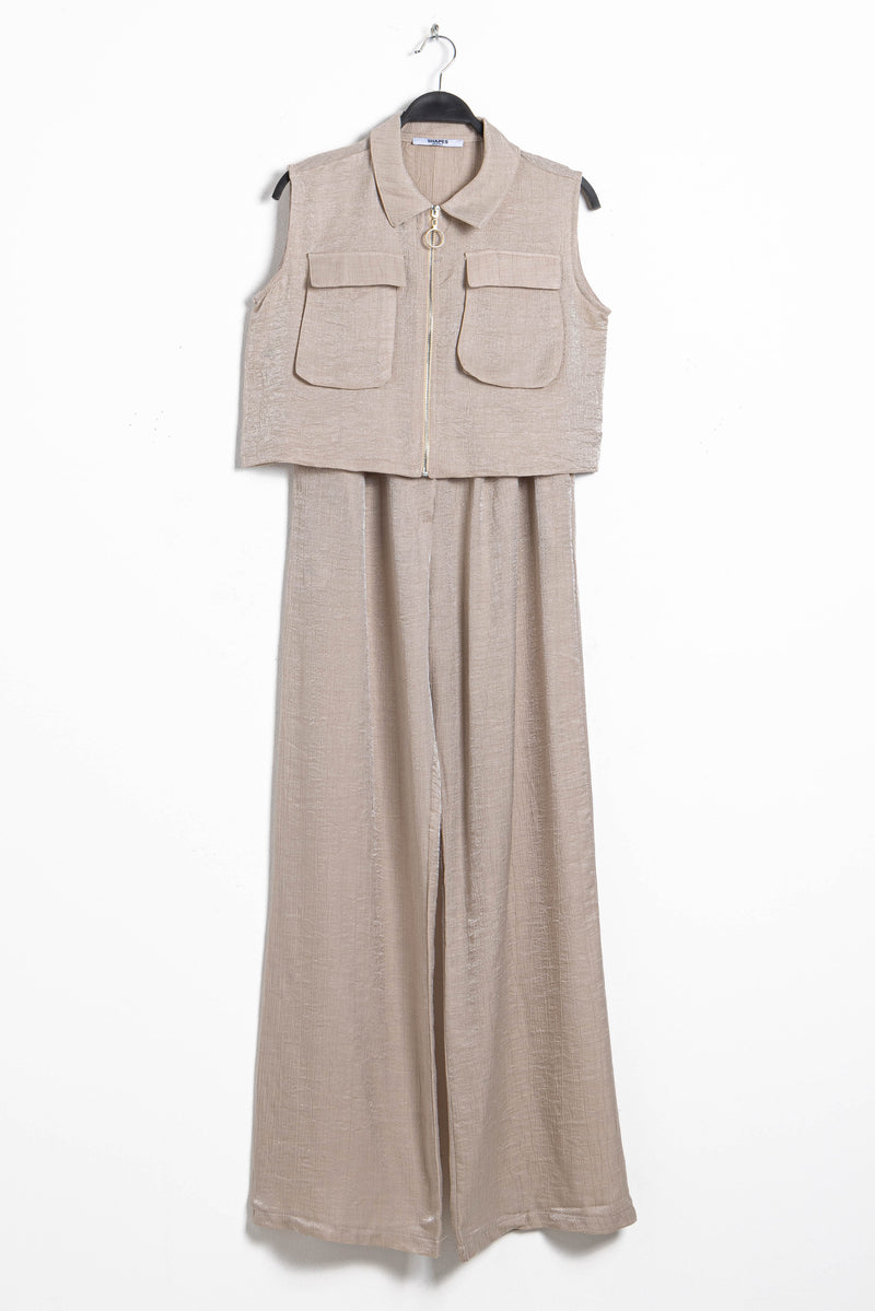 DETAILED SATIN WAISTCOAT SET