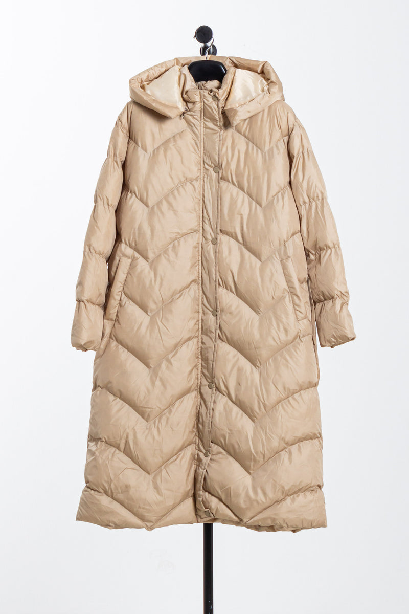 WATER-REPELLENT LONG PUFFER JACKET