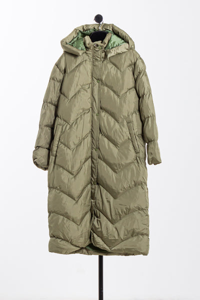 WATER-REPELLENT LONG PUFFER JACKET