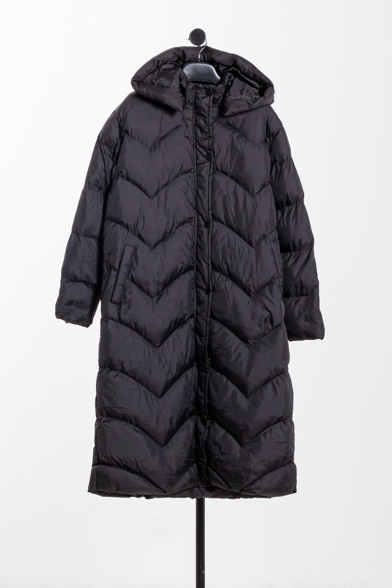 WATER-REPELLENT LONG PUFFER JACKET