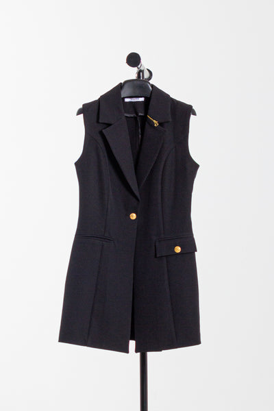 DETAILED SLEEVELESS BLAZER