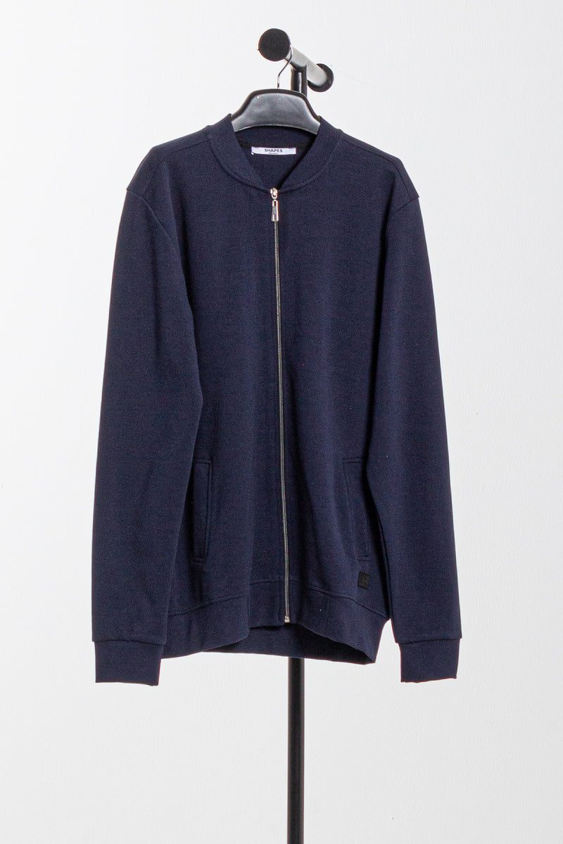 LIGHTWEIGHT KNIT BOMBER JACKET