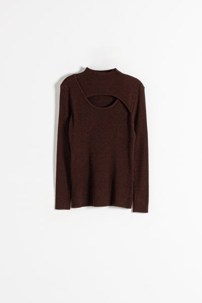 HIGH NECK KNIT TOP
