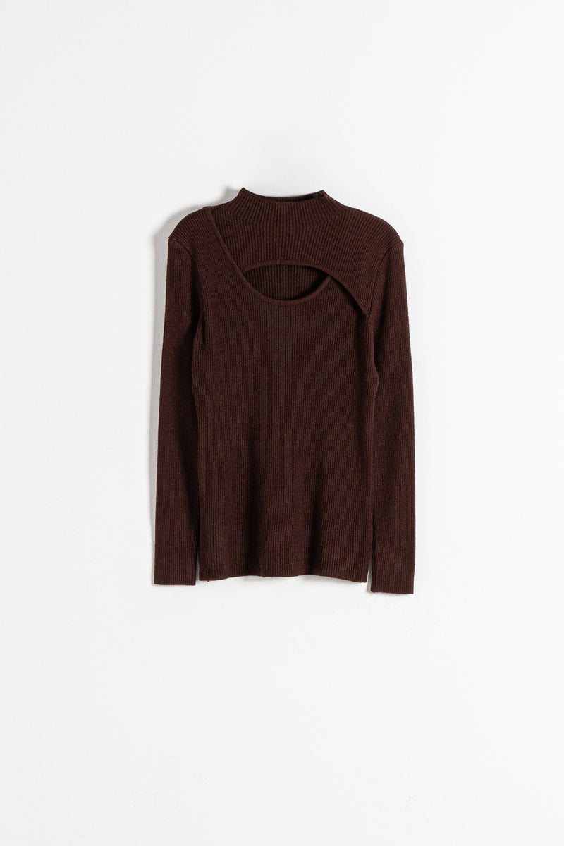HIGH NECK KNIT TOP