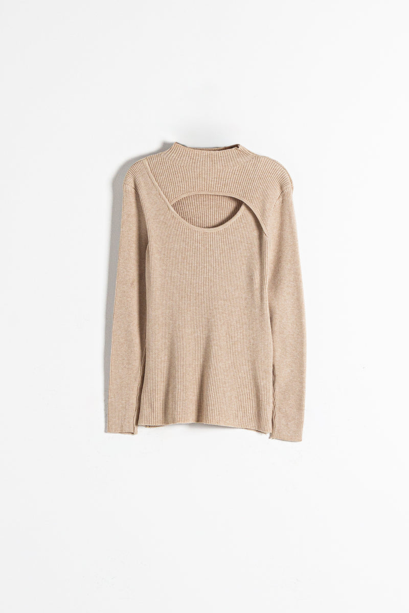 HIGH NECK KNIT TOP