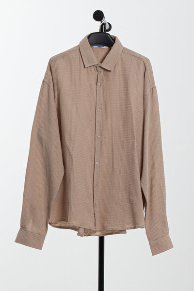 OVERSIZED LINEN BLEND SHIRT
