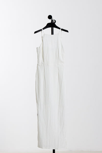 TEXTURED MIDI DRESS