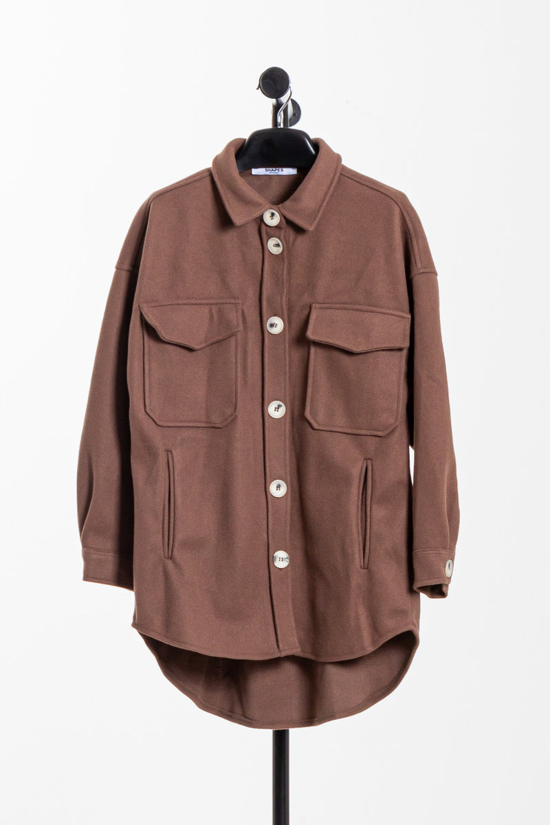 DETAILED WOOL OVERSHIRT