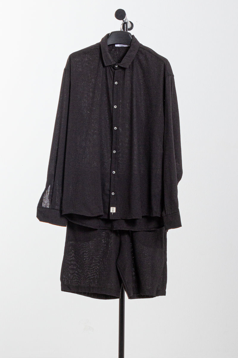 LINEN BLEND SHIRT SET