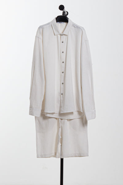 LINEN BLEND SHIRT SET