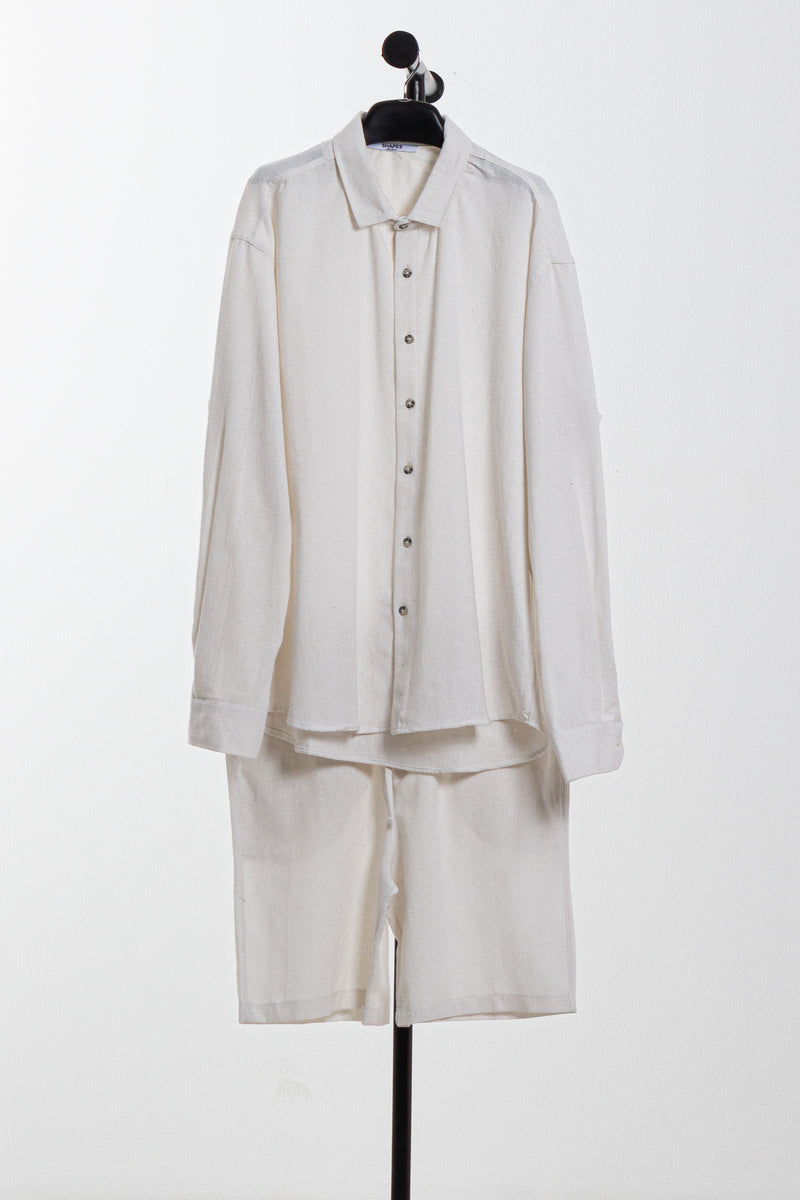 LINEN BLEND SHIRT SET