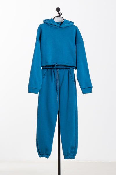 CROP HEAVYWEIGHT HOODIE SET